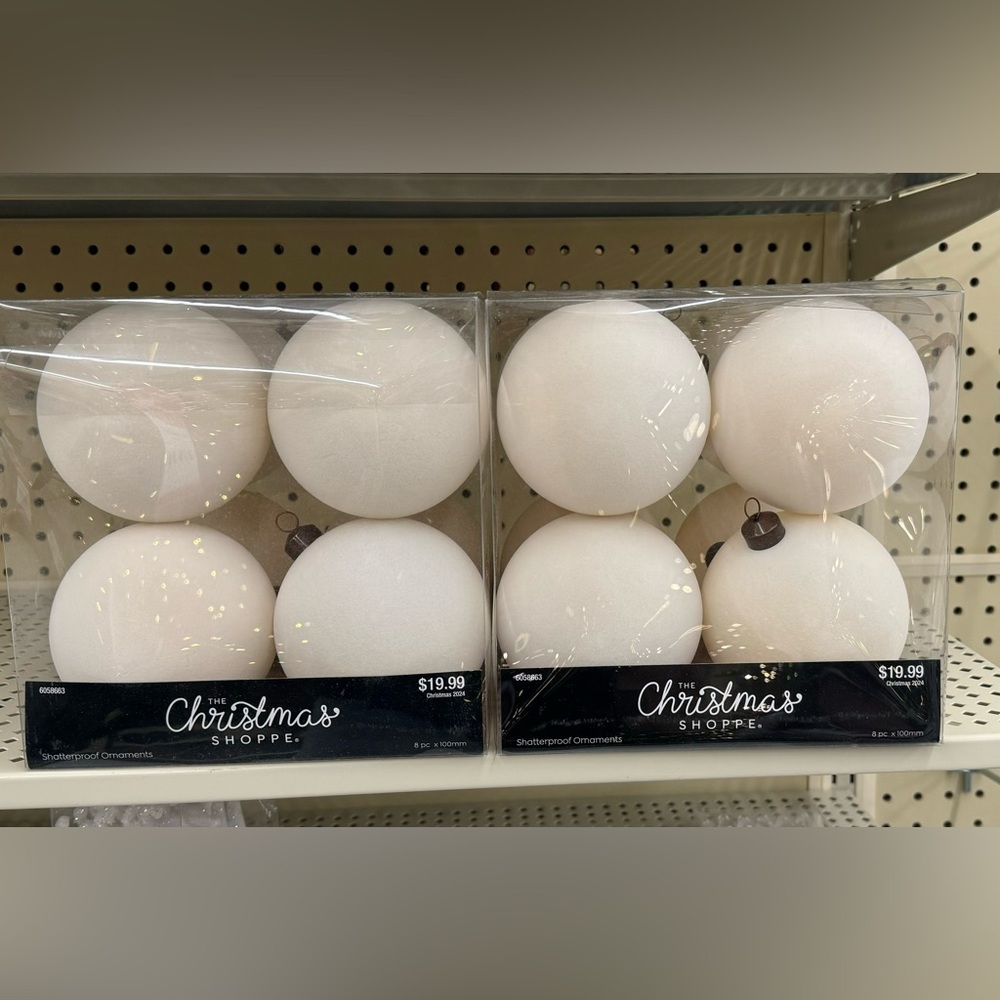 2 8 packs of velvet ornaments